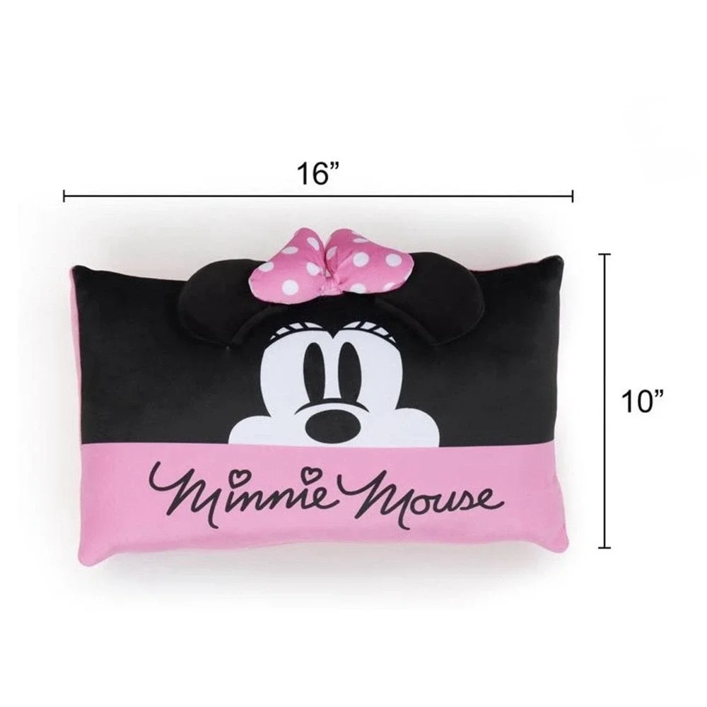 Disney Minnie  Mouse 2 Piece Pillow 10x16 And Throw Set 40x50 New and Cuddly
